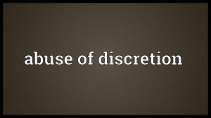 abuse of discretion